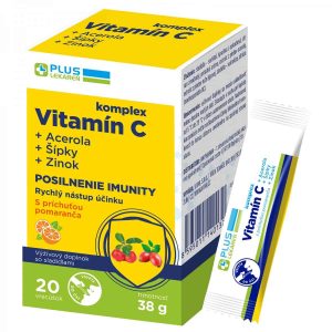 Vitamín C + Acerola + Šípky + Zinok, 20 vrecúšok
