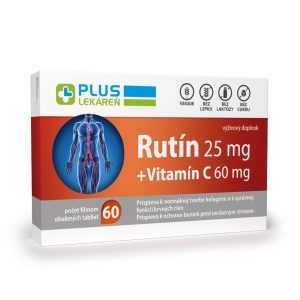 Rutín 25 mg + Vitamín C 60 mg, 60 tbl