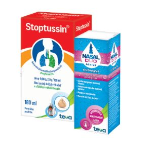 Stoptussin sirup, 180 ml + Nasal Duo Active 0,5/50 mg/ml, 10 ml