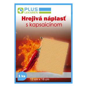 Hrejivá náplasť s kapsaicínom 12 x 18 cm, 1 ks