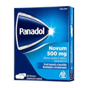 Panadol Novum 500 mg, filmom obalené tablety, 24 tbl