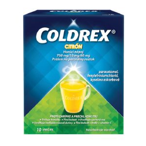 COLDREX HORÚCI NÁPOJ CITRÓN, 10 vreciek