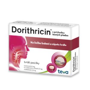 Dorithricin s príchuťou lesných plodov, 20 pastiliek