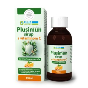 Plusimun sirup s vitamínom C s pomarančovou príchuťou, 150 ml