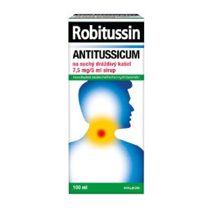 Robitussin Antitussicum na suchý dráždivý kašeľ 7,5 mg/5 ml sirup, 100 ml