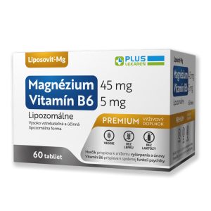 Lipozomálne Magnézium 45 mg + Vitamín B6 5 mg, 60 tbl