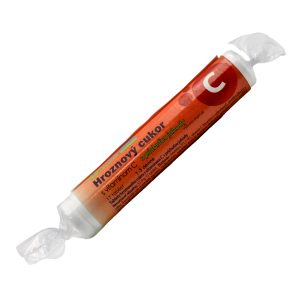 Hroznový cukor s vitamínom C s príchuťou jahody, 17 tabliet