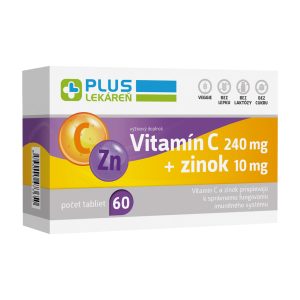 Vitamín C 240 mg + Zinok 10 mg, 60 tbl