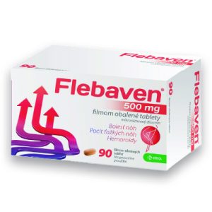 Flebaven 500 mg filmom obalené tablety, 90 tbl
