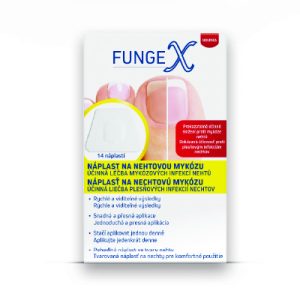 FungeX Náplasť na nechtovú mykózu, 14 ks