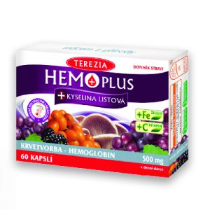HEMO PLUS + kyselina listová, 60 kapsúl