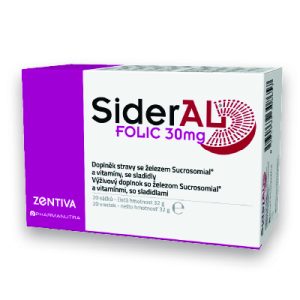 SiderAL FOLIC 30 mg, 20 vreciek