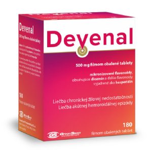 Devenal 500 mg filmom obalené tablety, 180 tbl