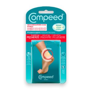Compeed Náplasť na pľuzgiere stredná, 5 ks