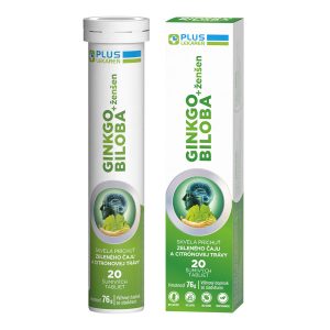 Ginkgo biloba + ženšen, 20 šumivých tabliet