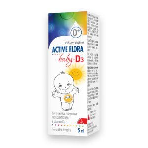 Active Flora baby + D3, perorálne kvapky, 5 ml