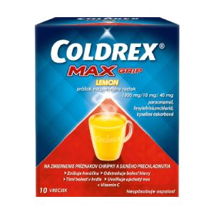 COLDREX MAXGRIP LEMON, 10 vreciek