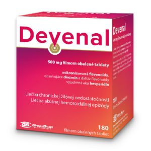 Devenal 500 mg filmom obalené tablety, 180 tbl