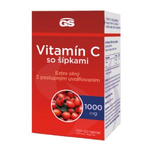 GS Vitamín C 1000 mg so šípkami, 100 + 20 tbl