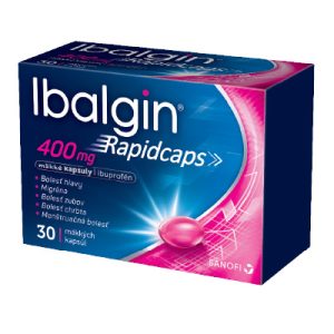 Ibalgin Rapidcaps 400 mg, 30 mäkkých kapsúl