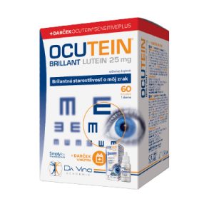 OCUTEIN BRILLANT LUTEIN - DA VINCI, 60 toboliek + OCUTEIN SENSITIVE PLUS očné kvapky, 15 ml ZADARMO