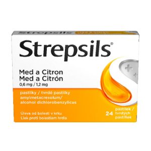 Strepsils Med a Citrón, 24 pastiliek