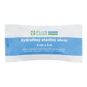 Hydrofilný sterilný obväz, 6 cm x 5 m, 1 ks