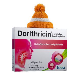 Dorithricin s príchuťou lesných plodov, 20 tvrdých pastiliek