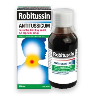 Robitussin Antitussicum na suchý dráždivý kašeľ 7,5 mg/5 ml sirup, 100 ml