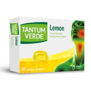 TANTUM VERDE Lemon, 3 mg tvrdé pastilky, 20 pastiliek