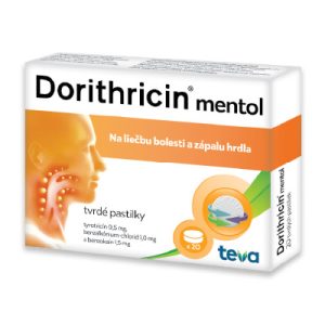 Dorithricin mentol, 20 tvrdých pastiliek