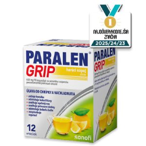 PARALEN GRIP horúci nápoj citrón 650 mg/10 mg, 12 vreciek