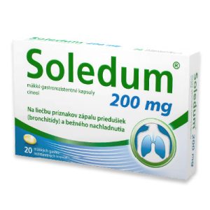 Soledum 200 mg mäkké gastrorezistentné kapsuly, 20 cps