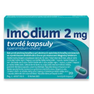 IMODIUM, 2 mg tvrdé kapsuly, 20 tvrdých kapsúl