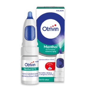 Otrivin Menthol 0,1 % nosový roztokový sprej, 10 ml
