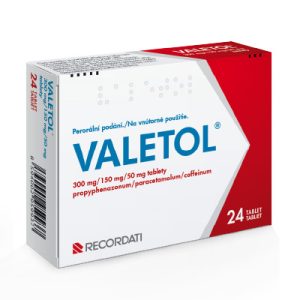 VALETOL 300 mg/150 mg/50 mg tablety, 24 tbl