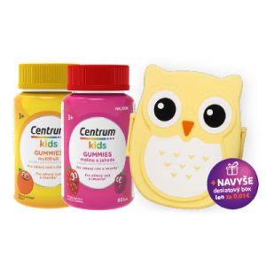 Centrum Kids Gummies malina a jahoda alebo multifruit, 60 želé